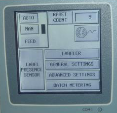 Pressure Sensitive Labeler HMI